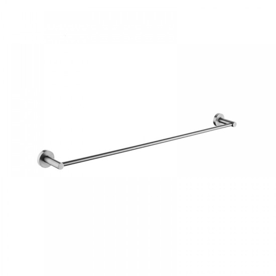Pentro Round Brushed Nickel Single Towel Rack Rail 900mm CUT TO SIZE Stainless Steel 304